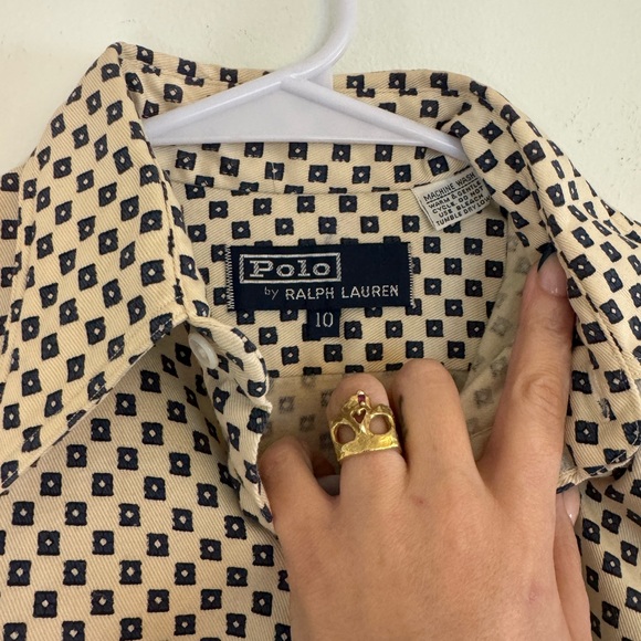 Vintage Polo by Ralph Lauren Women’s Button Up Shirt and Tie - Picture 5 of 7